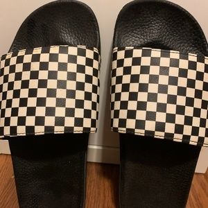 Vans Checkered Slides US Womens 6